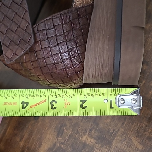 Pierre Dumas Woven Brown Platform Sandals size 9 - Picture 14 of 14